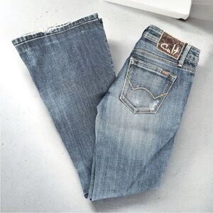 Cult of Individuality Blue Flare Jeans